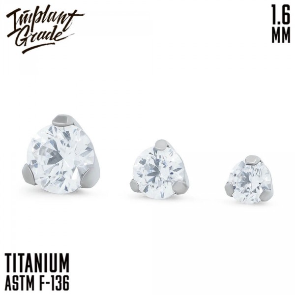 Накрутка Фианит 1.6 мм