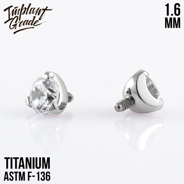 Накрутка Фианит 1.6 мм