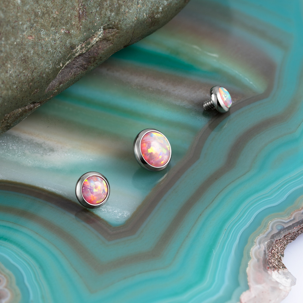 Накрутка с опалом 24 1.6 мм