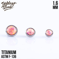 Накрутка с опалом 24 1.6 мм