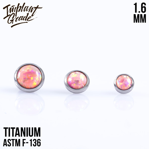 Накрутка с опалом 24 1.6 мм