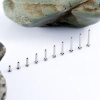 Ножка лабрета для пирсинга MINI 1.2 мм (16 G), основа 2.5 мм Ножка лабрета для пирсинга MINI 1.2 мм (16 G), основа 2.5 мм