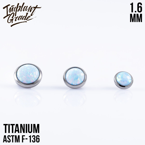 Накрутка с опалом 26 1.6 мм