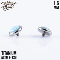 Накрутка с опалом 26 1.6 мм