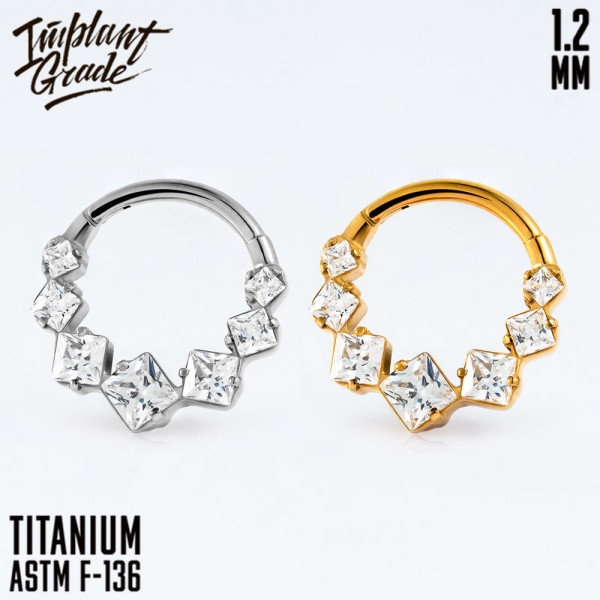 Кольцо-кликер Cubic 1.2 мм (16 G)