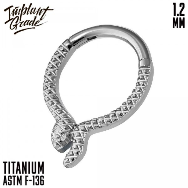 Кольцо-кликер Snake 1.2 мм (16 G)