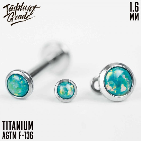 Накрутка с опалом 02 1.6 мм