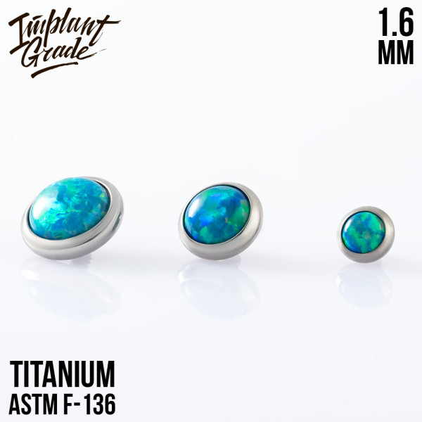 Накрутка с опалом 02 1.6 мм