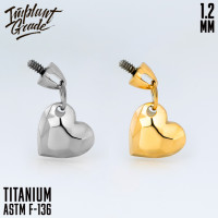 Накрутка Pendant heart 1.2 мм