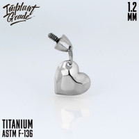 Накрутка Pendant heart 1.2 мм