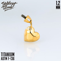 Накрутка Pendant heart 1.2 мм