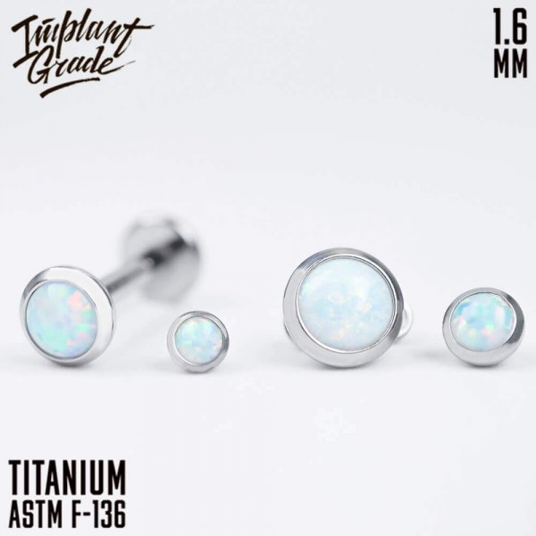 Накрутка с опалом 17 1.6 мм