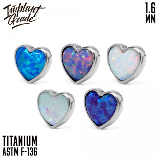 Накрутка Heart Opal 1.6 мм
