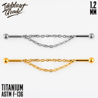 Лабрет Classic Chain 1.2 мм (16 G) 