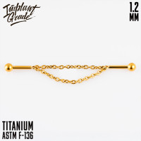 Лабрет Classic Chain 1.2 мм (16 G) 