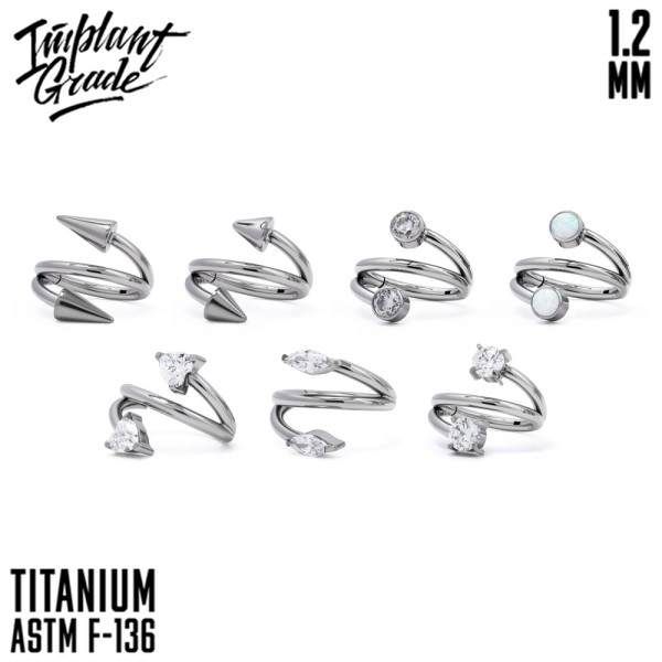 Кольцо-кликер TWIST 1.2 мм (16 G)