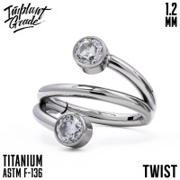 Кольцо-кликер TWIST 1.2 мм (16 G)