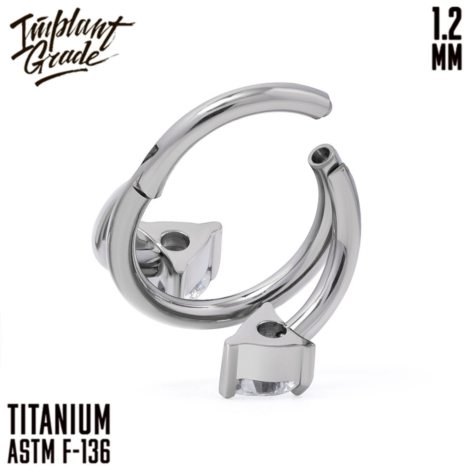 Кольцо-кликер TWIST 1.2 мм (16 G)