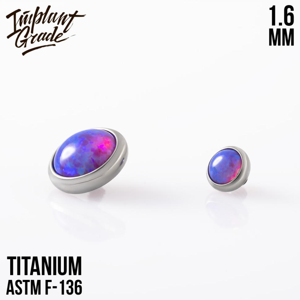 Накрутка с опалом 51 1.6 мм