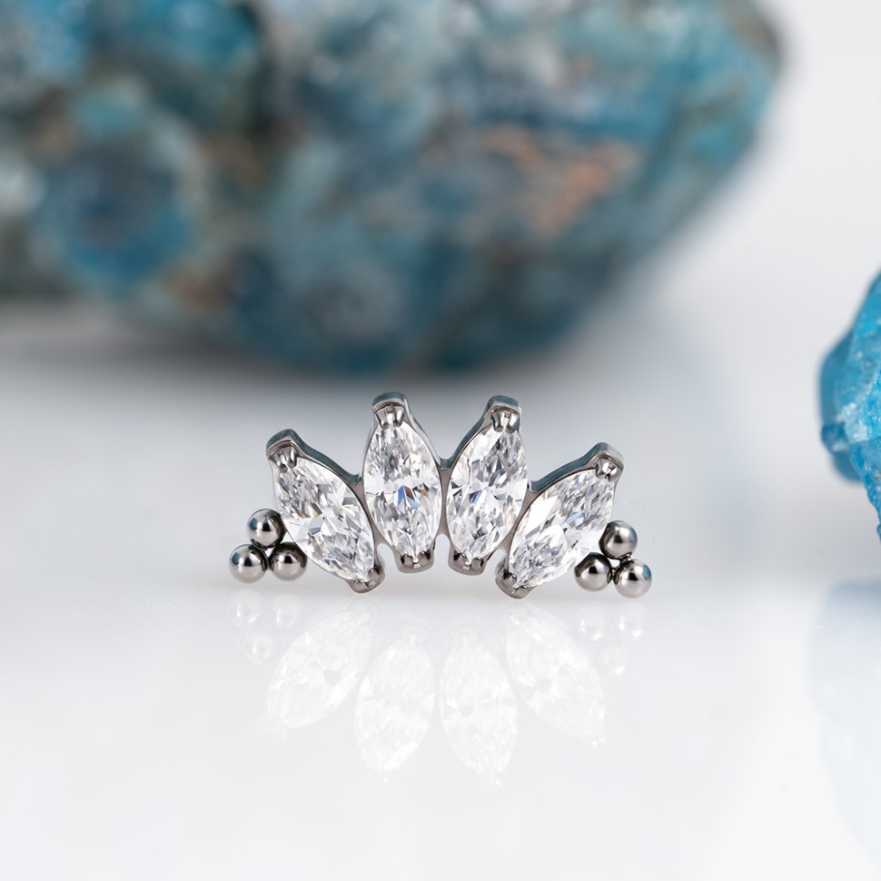 Накрутка 4K NEW Bead Marquise 1.2 мм 