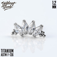 Накрутка 4K NEW Bead Marquise 1.2 мм 