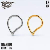 Кольцо-кликер Teardrop 1.2 мм (16 G) 