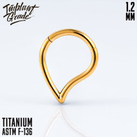 Кольцо-кликер Teardrop 1.2 мм (16 G) 