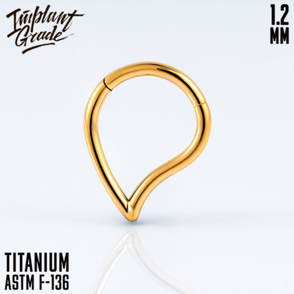 Кольцо-кликер Teardrop 1.2 мм (16 G) 