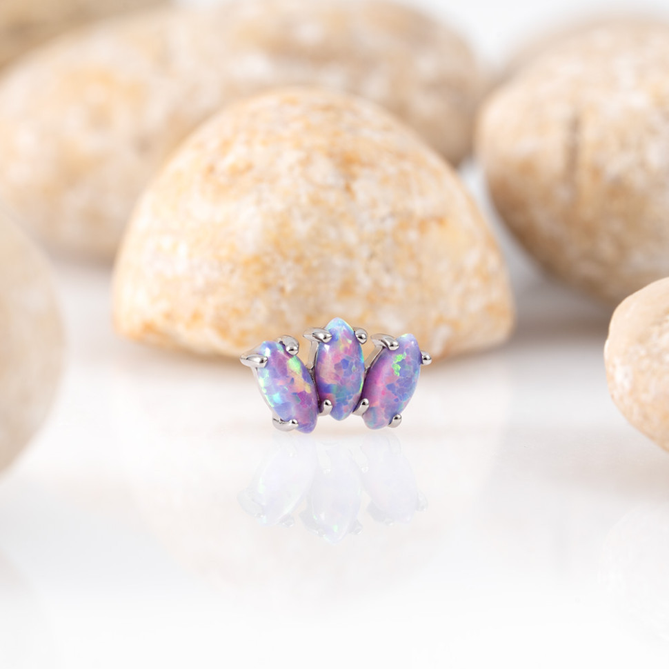 Накрутка-кластер Marquise Opal 1.2 мм