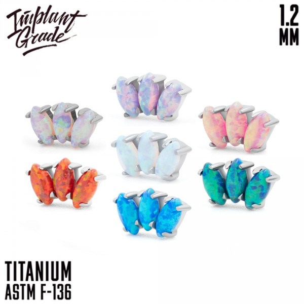 Накрутка-кластер Marquise Opal 1.2 мм