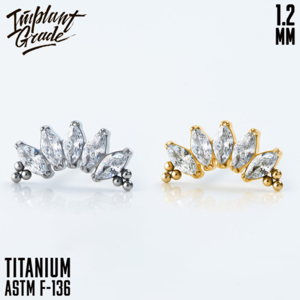 Накрутка 5K NEW Bead Marquise 1.2 мм 