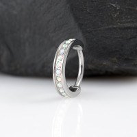 Кольцо-кликер Luxe Opal 1.2 мм (16 G)
