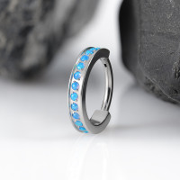 Кольцо-кликер Luxe Opal 1.2 мм (16 G)
