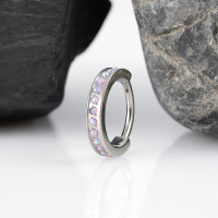 Кольцо-кликер Luxe Opal 1.2 мм (16 G)