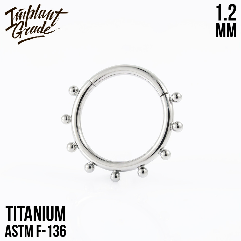 Кольцо-кликер Bead 1.2 мм (16 G)