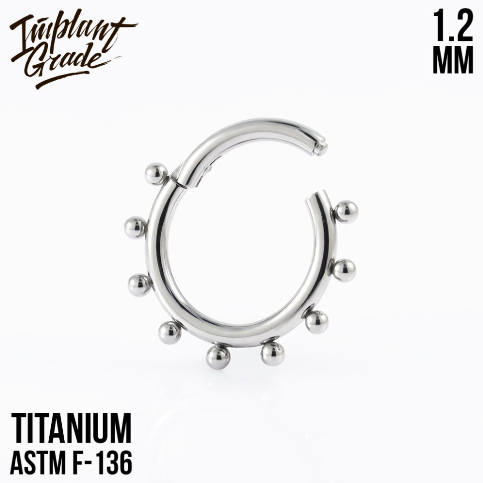 Кольцо-кликер Bead 1.2 мм (16 G)