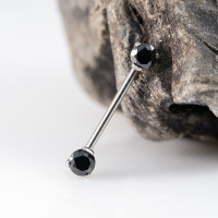 Штанга для пирсинга груди безрезьбовая CZ 1.2 мм (16 G)