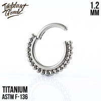 Кольцо-кликер Crown 1.2 мм (16 G)