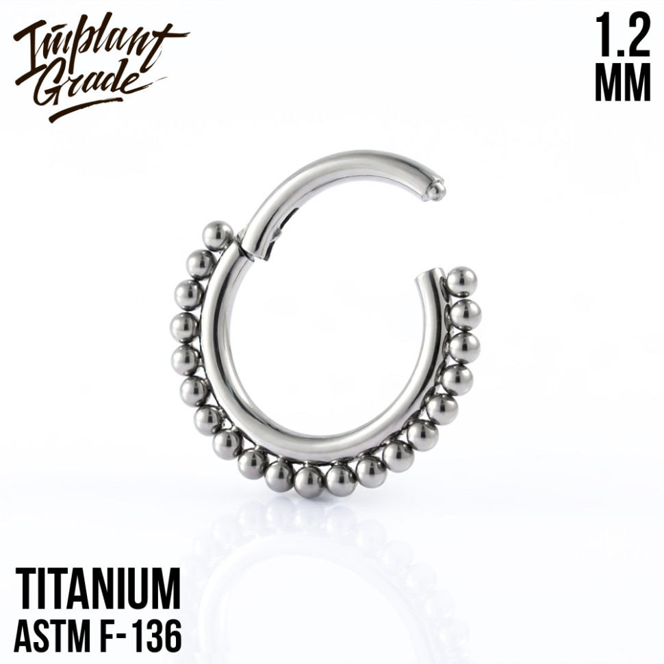 Кольцо-кликер Crown 1.2 мм (16 G)