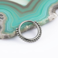 Кольцо-кликер Crown 1.2 мм (16 G)