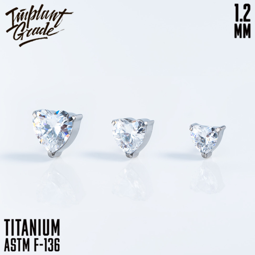 Накрутка Heart CZ 1.2 мм