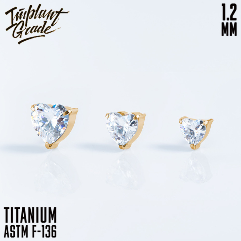 Накрутка Heart CZ 1.2 мм