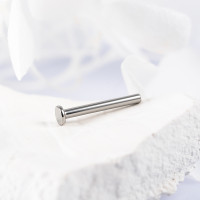 Ножка лабрета без резьбы mini 1.2 мм (16 G), основа 2.5 мм Ножка лабрета без резьбы mini 1.2 мм (16 G), основа 2.5 мм