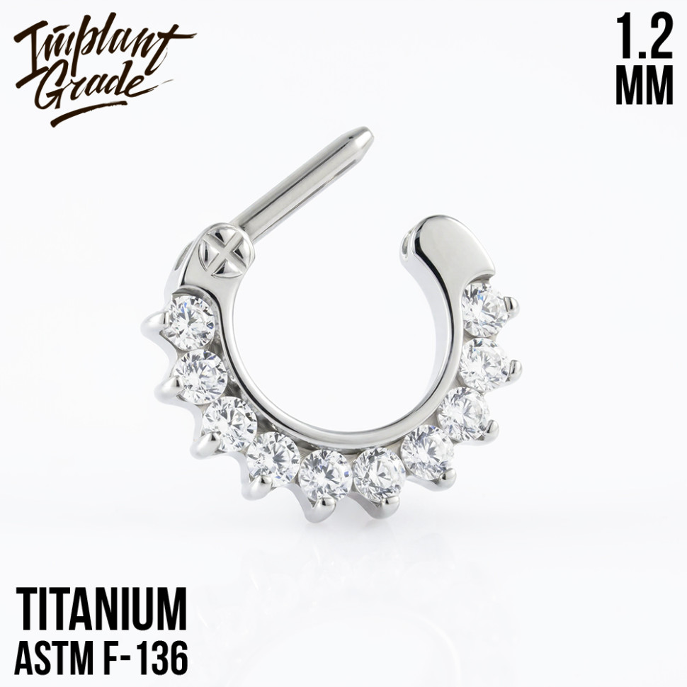 Кольцо-кликер Glam 1.2 мм (16 G)