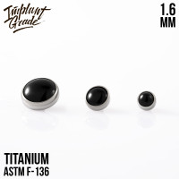 Накрутка Black Onyx Stone 1.6 мм