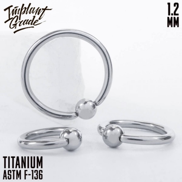 Кольцо с шариком 1.2 мм (16G)