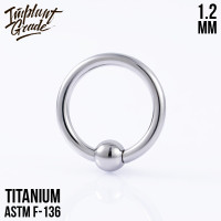 Кольцо с шариком 1.2 мм (16G)