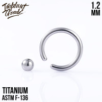 Кольцо с шариком 1.2 мм (16G)