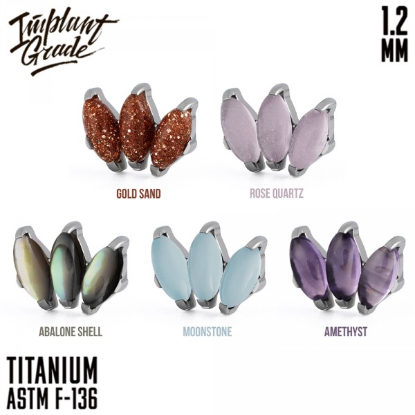 Накрутка-кластер Marquise Natural Stone vol. 2 1.2 мм