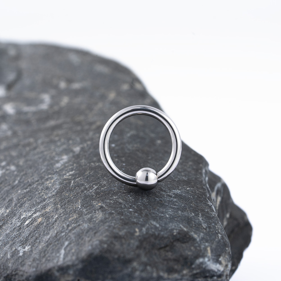 Кольцо с шариком 1.6 мм (14G)